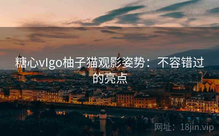 糖心vIgo柚子猫观影姿势：不容错过的亮点