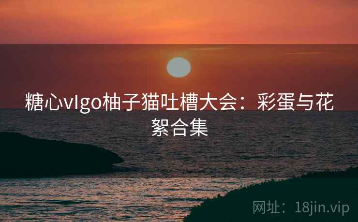糖心vIgo柚子猫吐槽大会:彩蛋与花絮合集